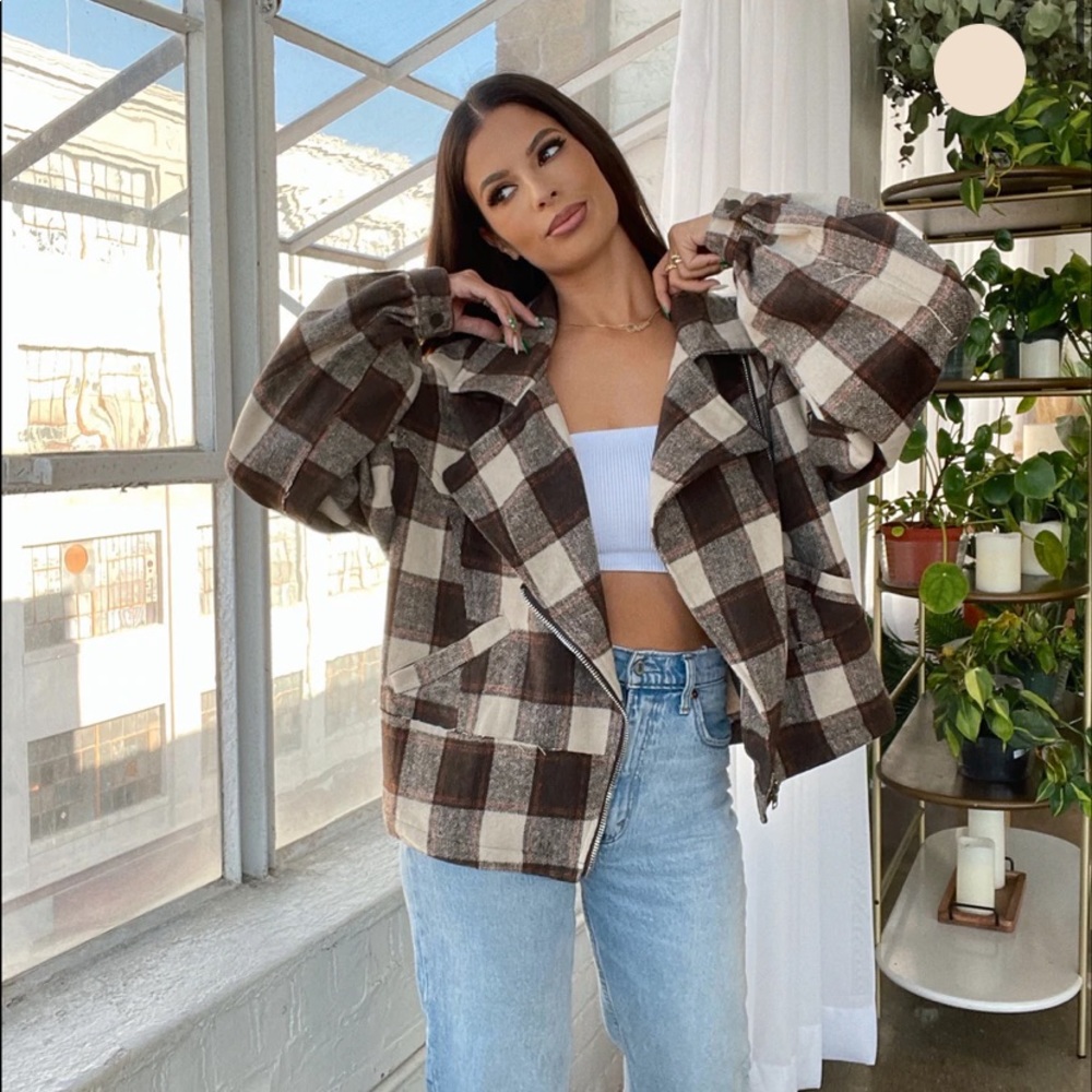 Nudie Patootie Brown Plaid Jacket